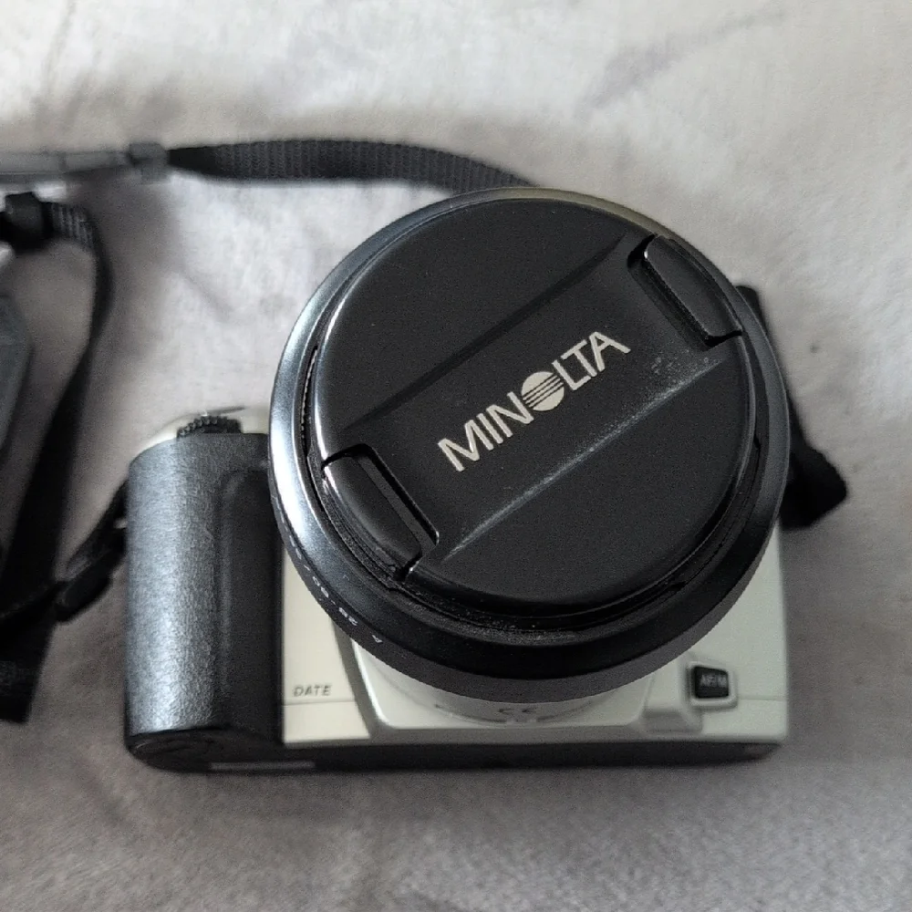 Silver SLR Camera